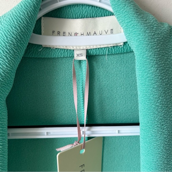 French Mauve Stitch Fix Blazer Jacket Melanie Knit Tunic Womens Size XS Green - Picture 7 of 14